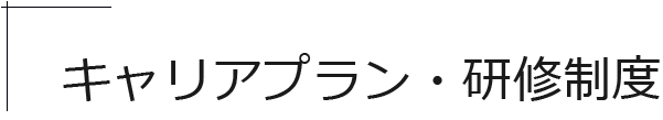 キャリアプラン・研修制度